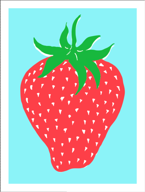 Pulling Prints Drawing a Day 64 Strawberry Patch + Big Strawberry