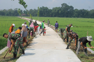 BARU 15 HARI PEMBUATAN COR JALAN TMMD SENGKUYUNG-1  KODIM SRAGEN SELESAI INI PENJELASANYA