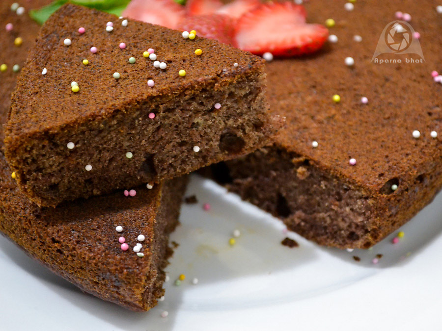 Eggless Banana Cake Using Ragi Flour Flavors N Colors