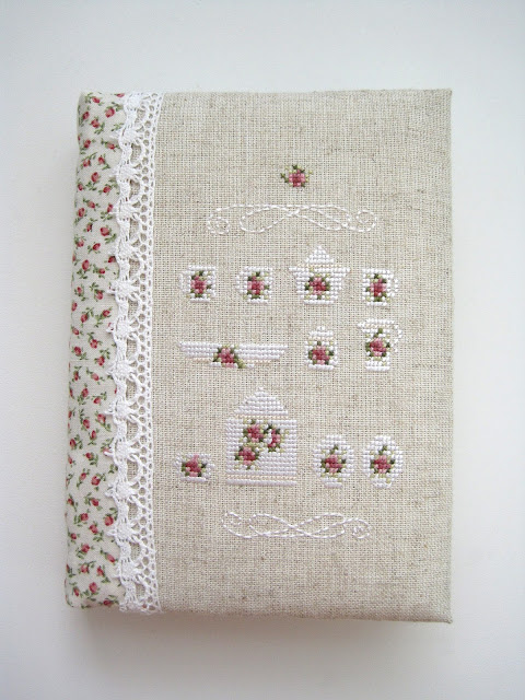 cross stitch вышивка hand made notebook блокнот ручной работы rosengarten