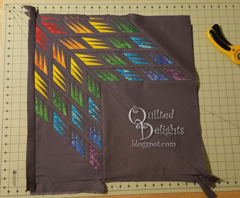 Quilted Delights Project Quilting Week 4 Brighter the Better