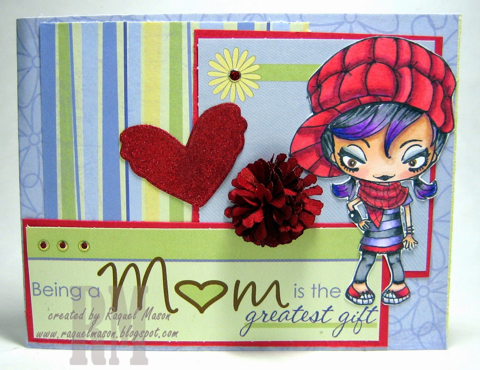 Raquel's Stampin' Blog Spectrum Noir Red challenge