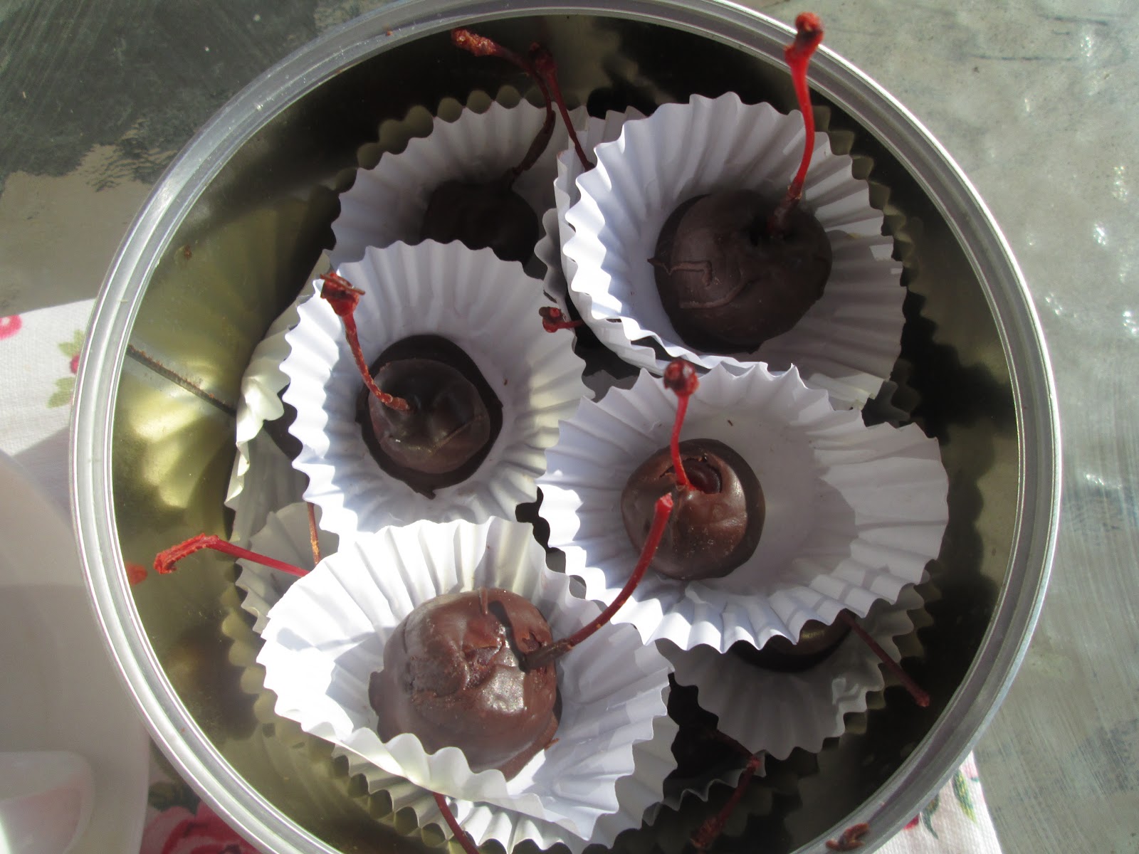 Canela kitchen (gloria) Cherry Liqueur chocolates (To my Mom) and