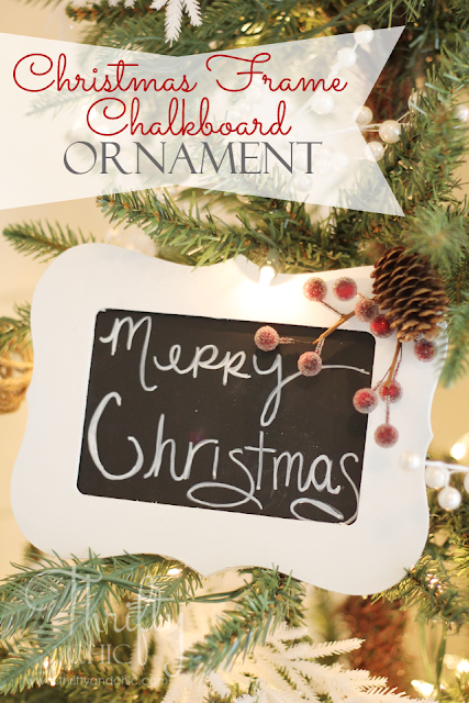 Cute idea. Add a frame as a Christmas tree ornament!