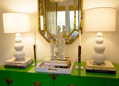 belle maison: Styling 101: Accessorizing Console Tables