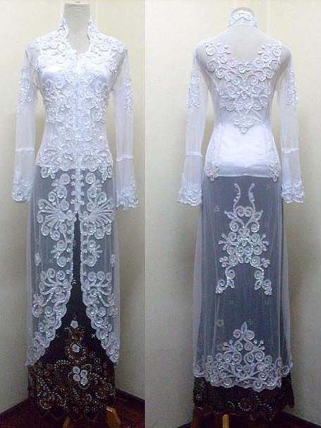 seputar bunda Model Baju  Kebaya  Pengantin Putih  2012