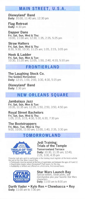 Disneyland Times Guide August 10-16 2018 Tomorrowland Main Street