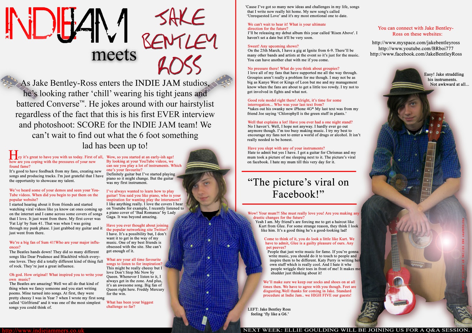 Danielle s Indie Music Magazine Completed Double Page Spread danielle-s-indie-music-magazine-completed-double-page-spread