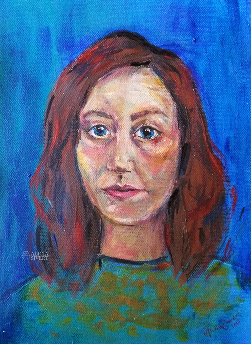 Self portrait by Alicia Sivertsson.