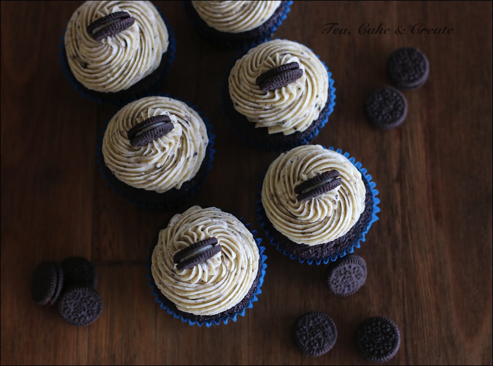 Tea, Cake & Create Chocolate Cupcakes with Cookies & Cream Icing