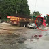 Macam dalam movie, polis kejar India curi lori treler sambil tembak-tembak
