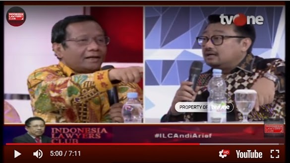 ILC Panas! Mahfud MD Tunjuk-Tunjuk dan Suara Tinggi Saat Debat dengan Rachland Nashidik