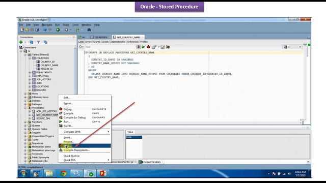 JAVA EE: Oracle : Stored Procedure with Input and Output Parameters
