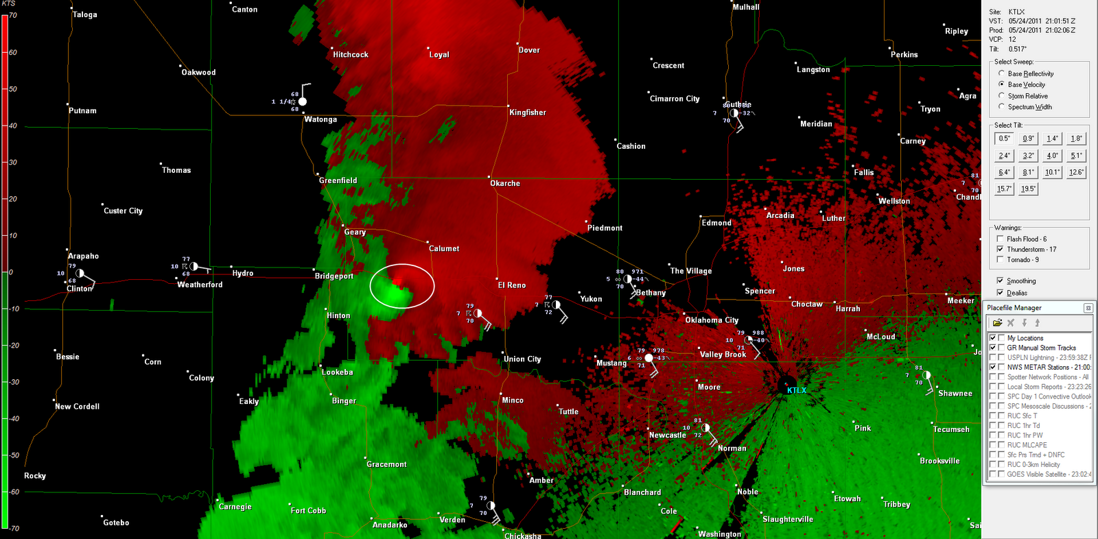 The Original Weather Blog TORNADO EMERGENCY El Reno & Calumet Oklahoma