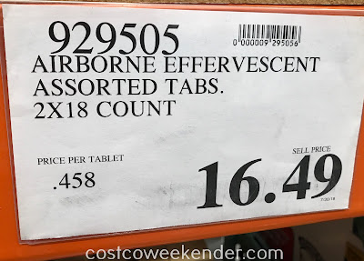 Deal for 36 Airborne tablets at Costco