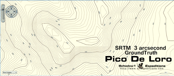 Pico De Loro Elevation Contour Maps - Schadow1 Expeditions