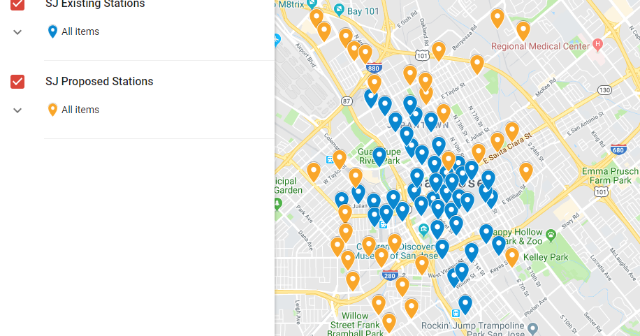 ford gobike locations