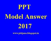 PPT Model Answer, आदर्श उत्तर -प्री - पोलिटेक्निक प्रवेश परीक्षा - 2017