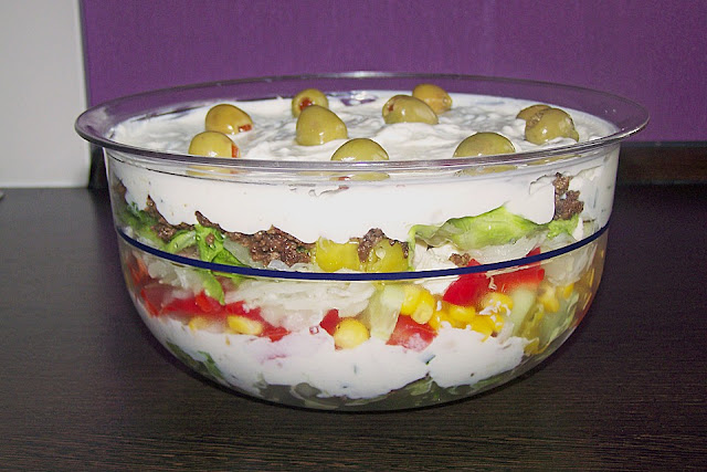 Griechischer Schichtsalat – Einfache Kochrezepte