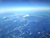 Mount Fuji from 35,000 feet.