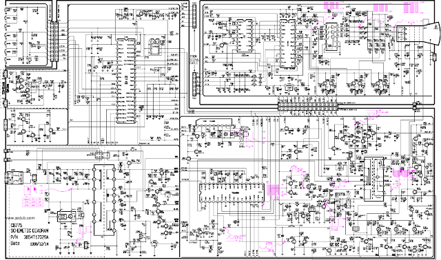 Crt Tv Circuit Board Diagram Repair | See More...