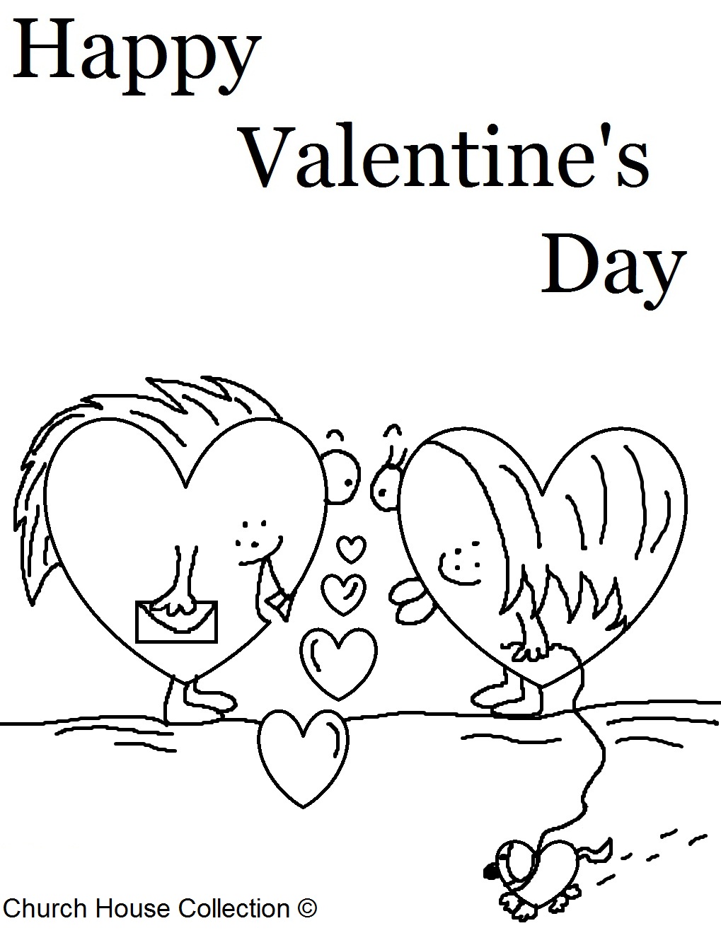 valentine day coloring book pages - photo #21