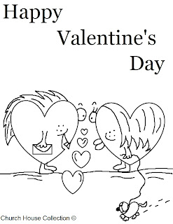 Happy Valentine's Coloring Pages
