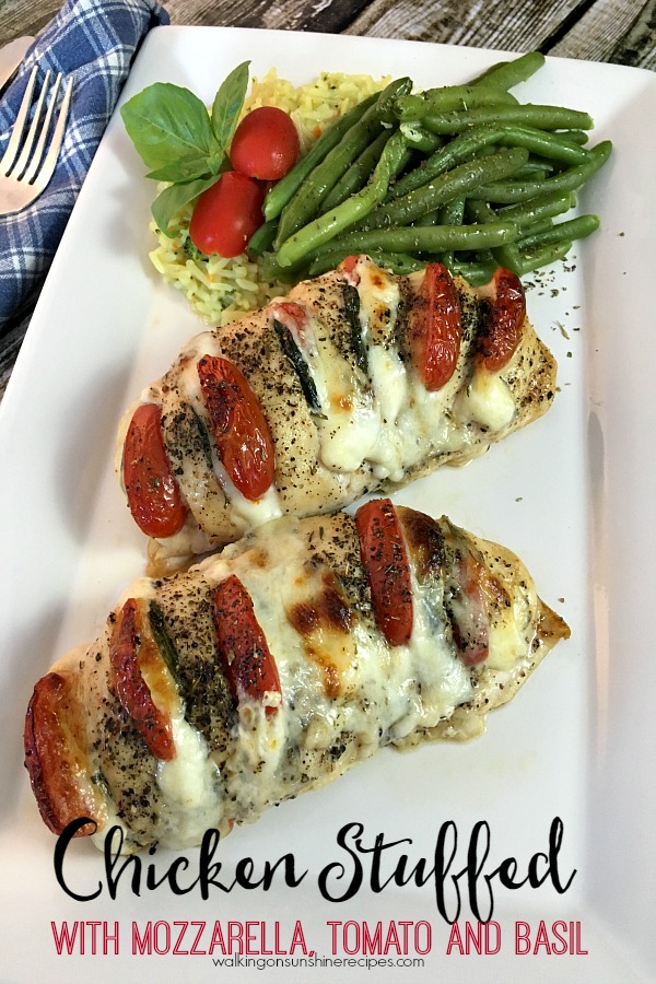 Hasselback Chicken Stuffed with Mozzarella, Tomato and Basil Recipe