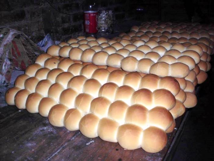 Pan francés recién salido El Salvador mi país