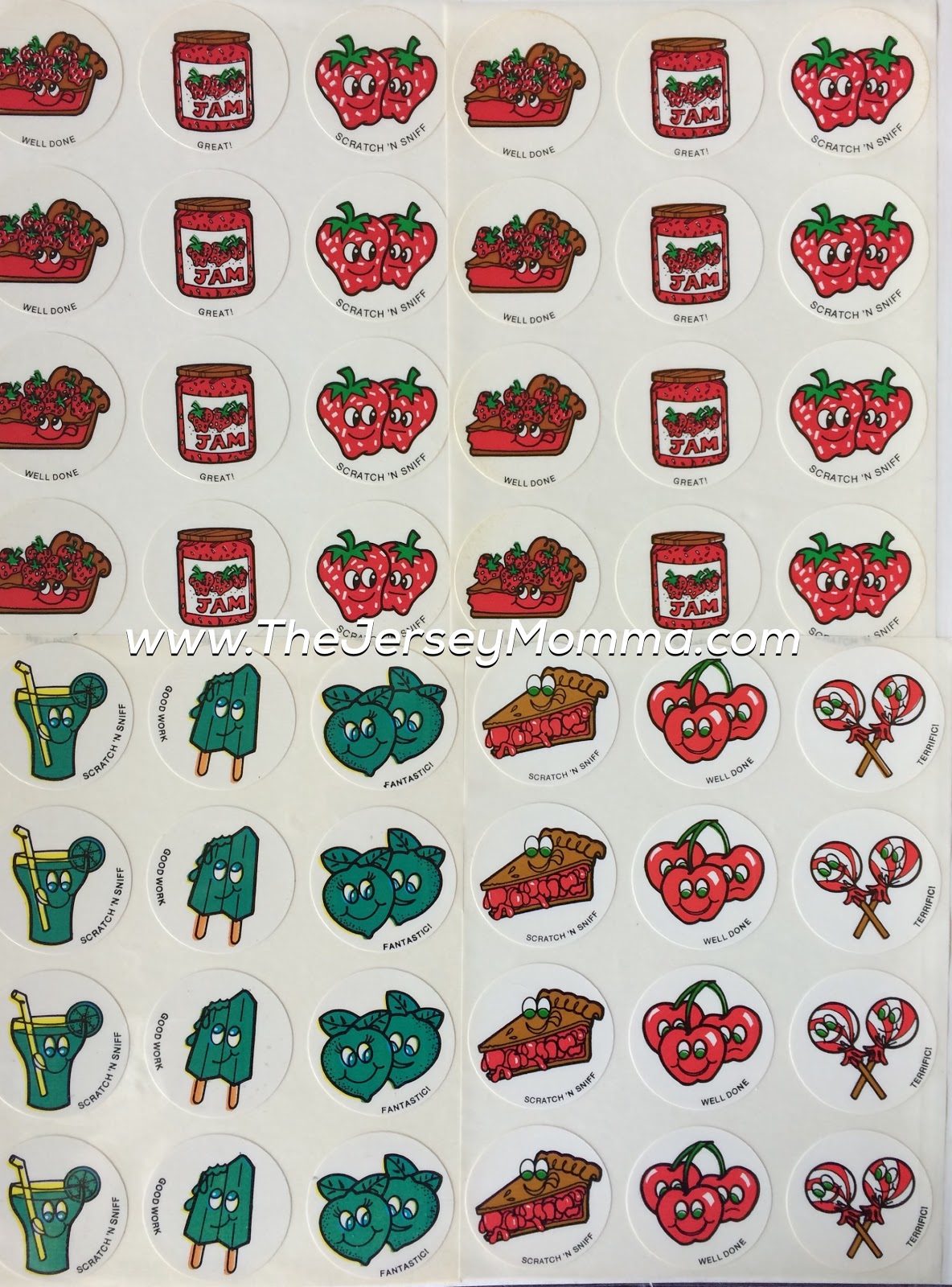 Scratch and Sniff Stickers 80's Flashback! The Jersey Momma