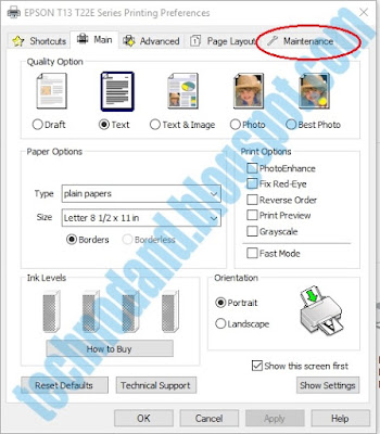 Cara Seting Alignment Printer Epson Cara Seting Alignment Printer Epson