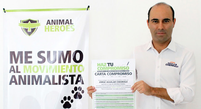Se compromete Jorge Aguilar Chedraui con el bienestar animal
