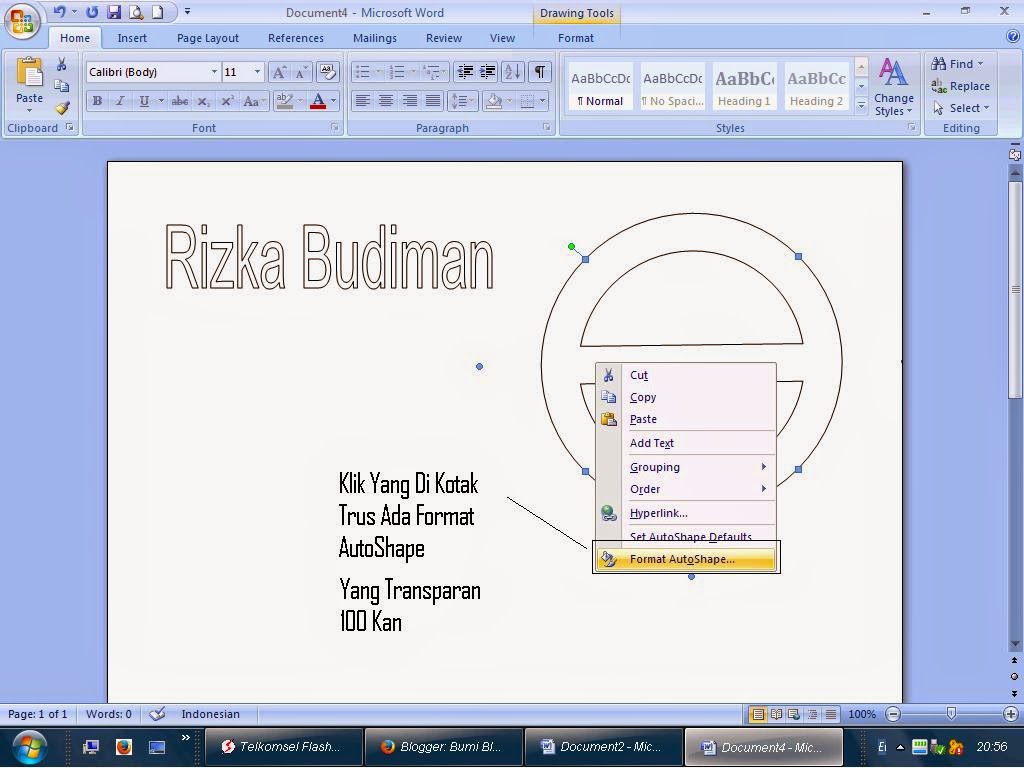 Cara Membuat Stempel Menggunakan Microsoft Word