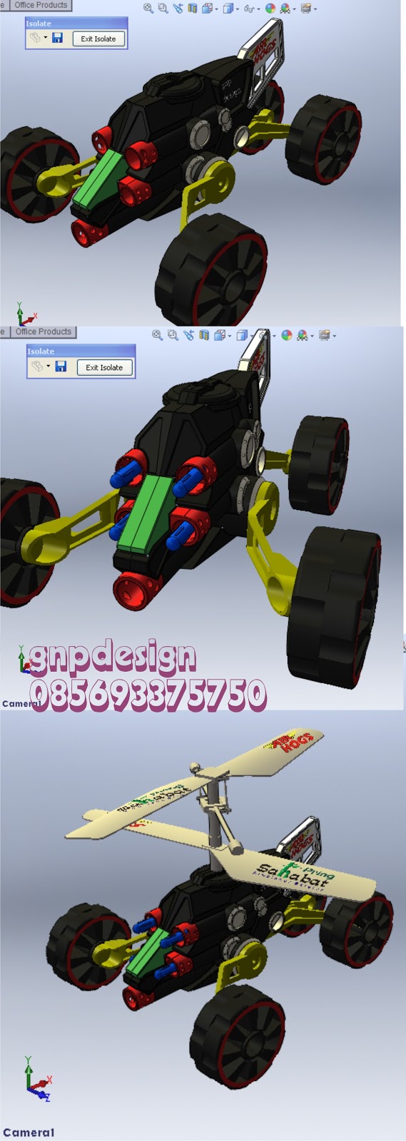 Gnp design: RC (Remote Control) Solidworks 3D modeling and 