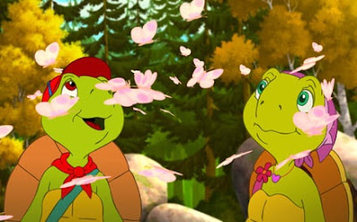 Franklin Dibujo de Franklin acompañado de su hermana