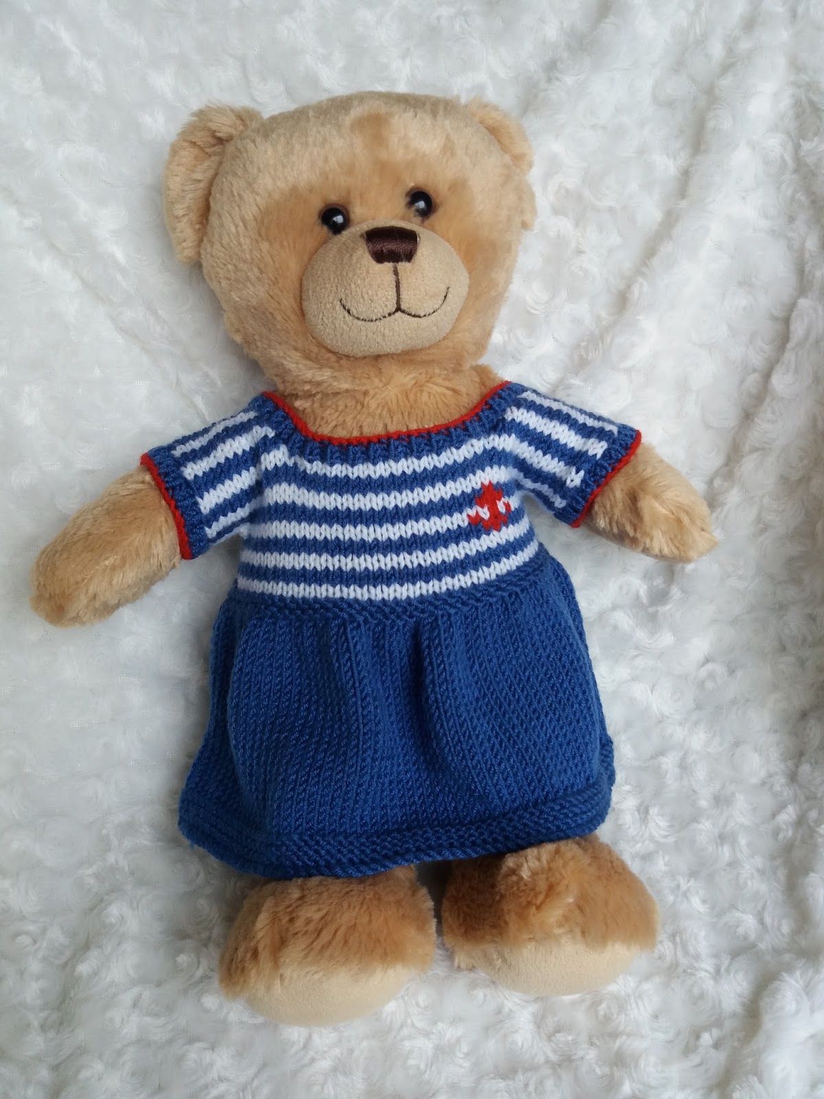 Linmary Knits teddy bear striped dresses