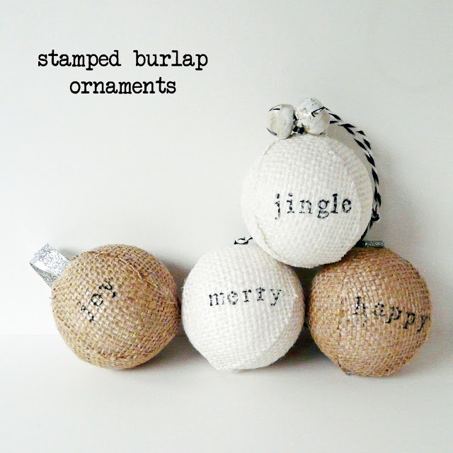 stamped+burlap+ornaments+ +cover
