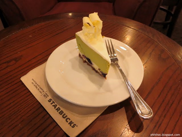 Starbucks Green Tea and Berry Cheesecake, cake