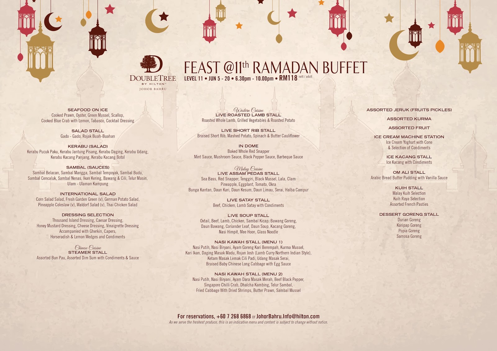 hilton ramadhan buffet 2025