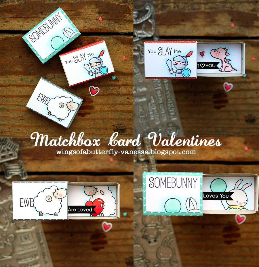 wings of a butterfly Cute Matchbox Valentines
