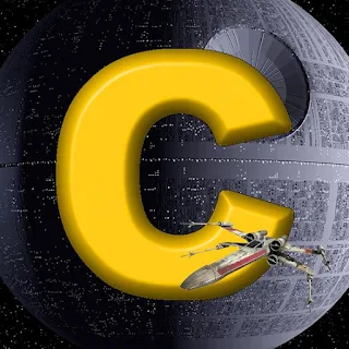 Abecedario con la Estrella de la Muerte de Star Wars. Star Wars Death Star Abc.