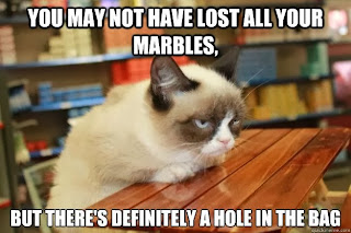 tard, grumpy cat lost marbles
