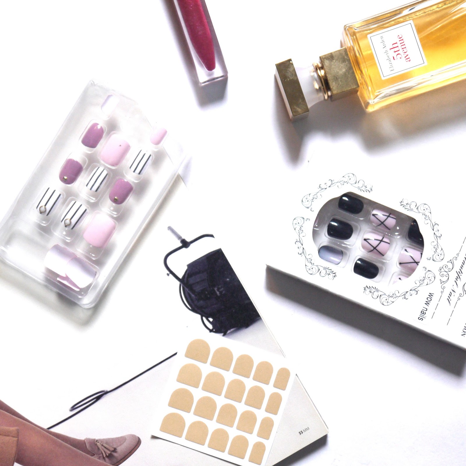 How To Fix Artificial Nails Using Doublesided Stickon Glue Product Review Mira La Belle