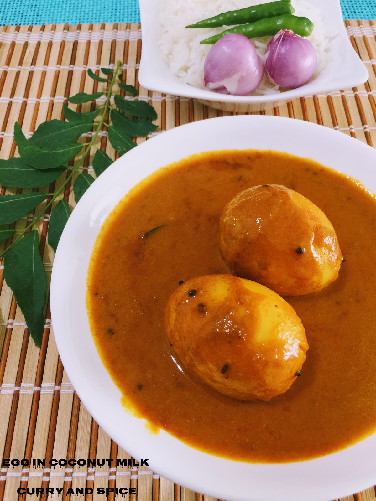 CURRY AND SPICE EGG CURRY IN COCONUT MILK