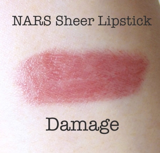 NARS Sheer Lipstick Damage Swatch