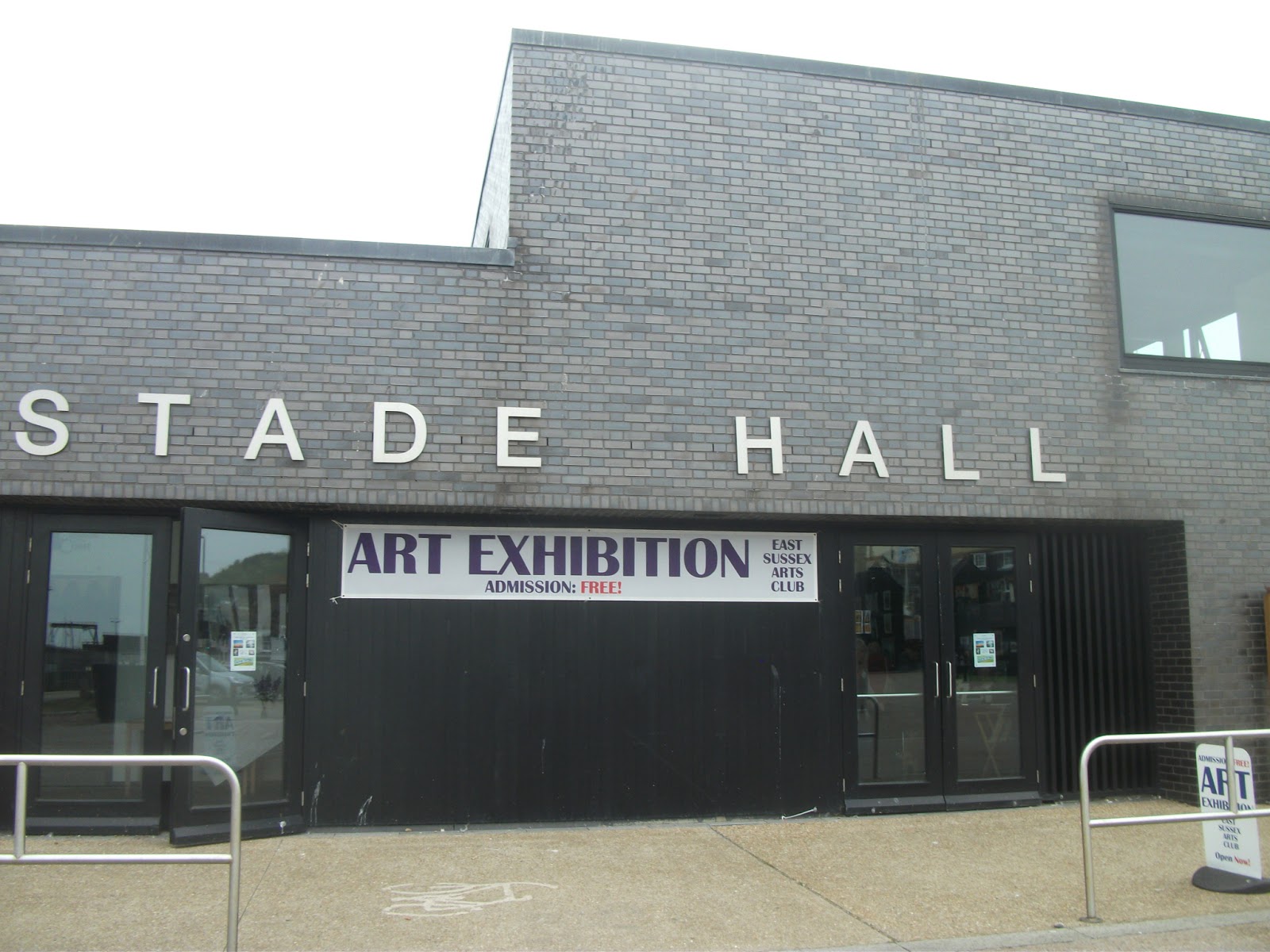 Steve on Hastings Last Day of Art Exhibition at Stade Hall.