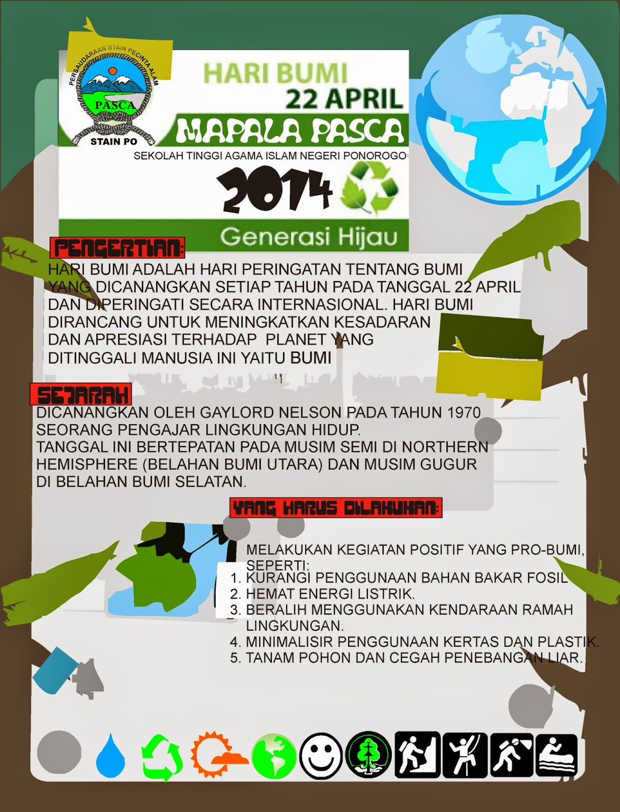 20+ Koleski Terbaru Contoh Pamflet Hari Bumi Little 20+ Koleski Terbaru Contoh Pamflet Hari Bumi Little