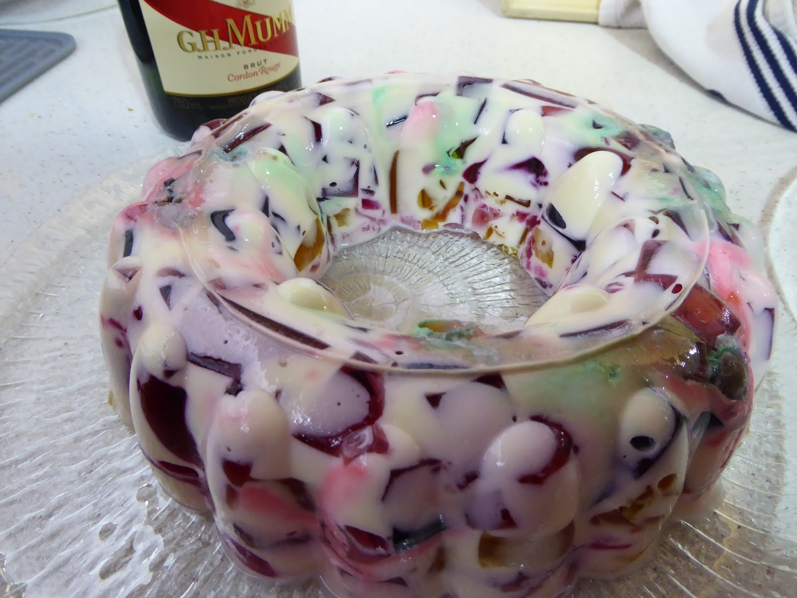 Feed your Inner Cook Festive Stained Glass Jelly Dessert