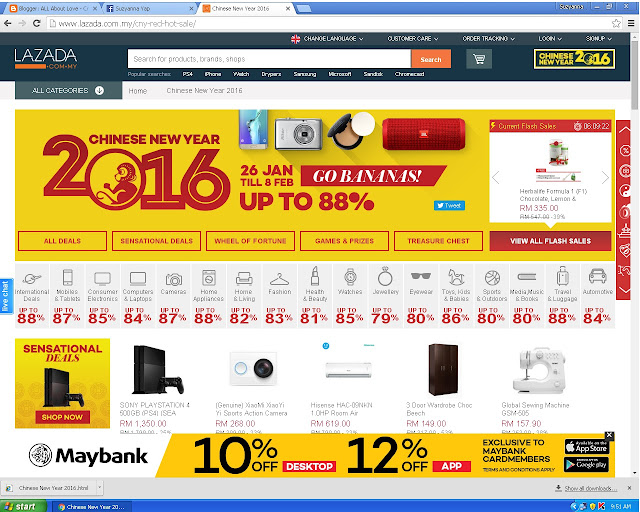 Lazada Chinese New Year Red Hot Sale 2016