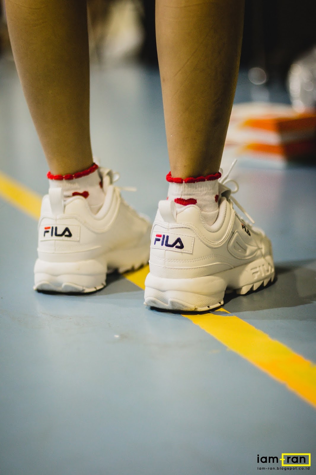 fila on feet